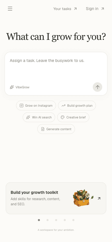VibeGrow shown on iPhone & iPad